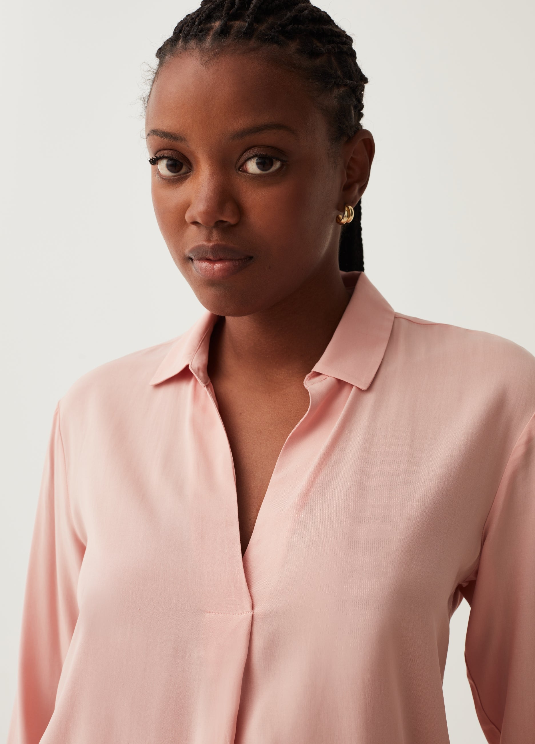 Ovs Viscose Blouse With Dart Ovs Viscose Blouse With Dart