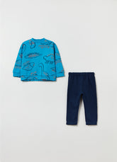 Ovs Fleece Jogging Set With Print