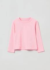 Ovs Cotton T-Shirt With Long Sleeves