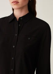 Ovs Shirt In Viscose With Pocket