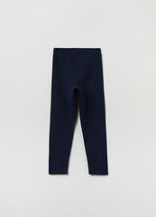 Ovs Stretch Cotton Leggings With Diamantã© Motif