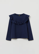 Ovs Long-Sleeved T-Shirt With Flounce