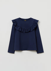 Ovs Long-Sleeved T-Shirt With Flounce