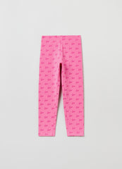 Ovs Printed Stretch Cotton Leggings