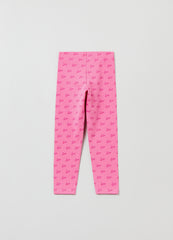 Ovs Printed Stretch Cotton Leggings