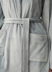 Ovs Short Dressing Gown In Velour