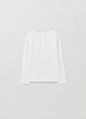 Ovs Pointelle T-Shirt With Long Sleeves