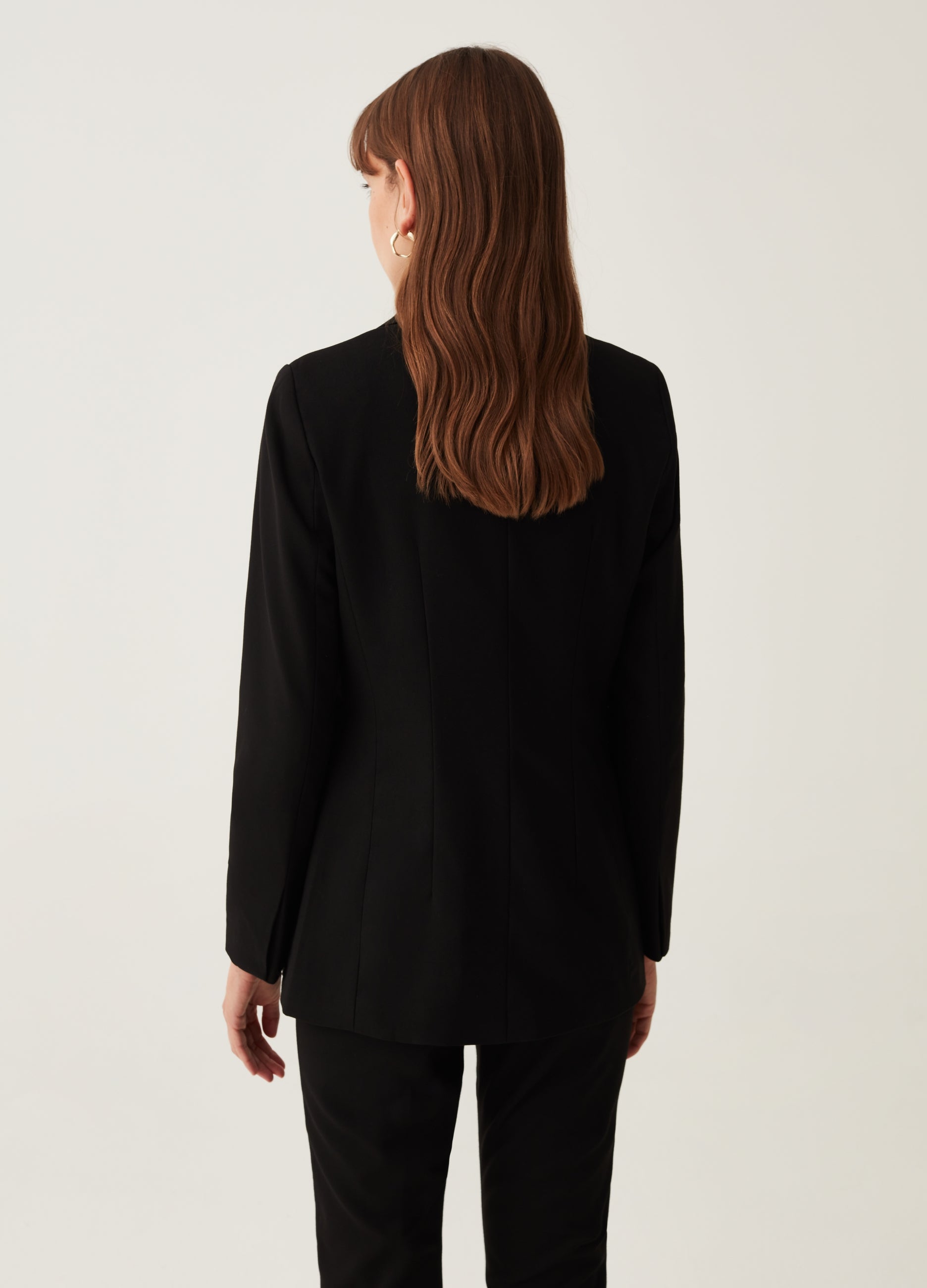 Ovs Solid Colour Single-Breasted Blazer Ovs Solid Colour Single-Breasted Blazer