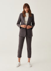 Ovs Solid Colour Single-Breasted Blazer