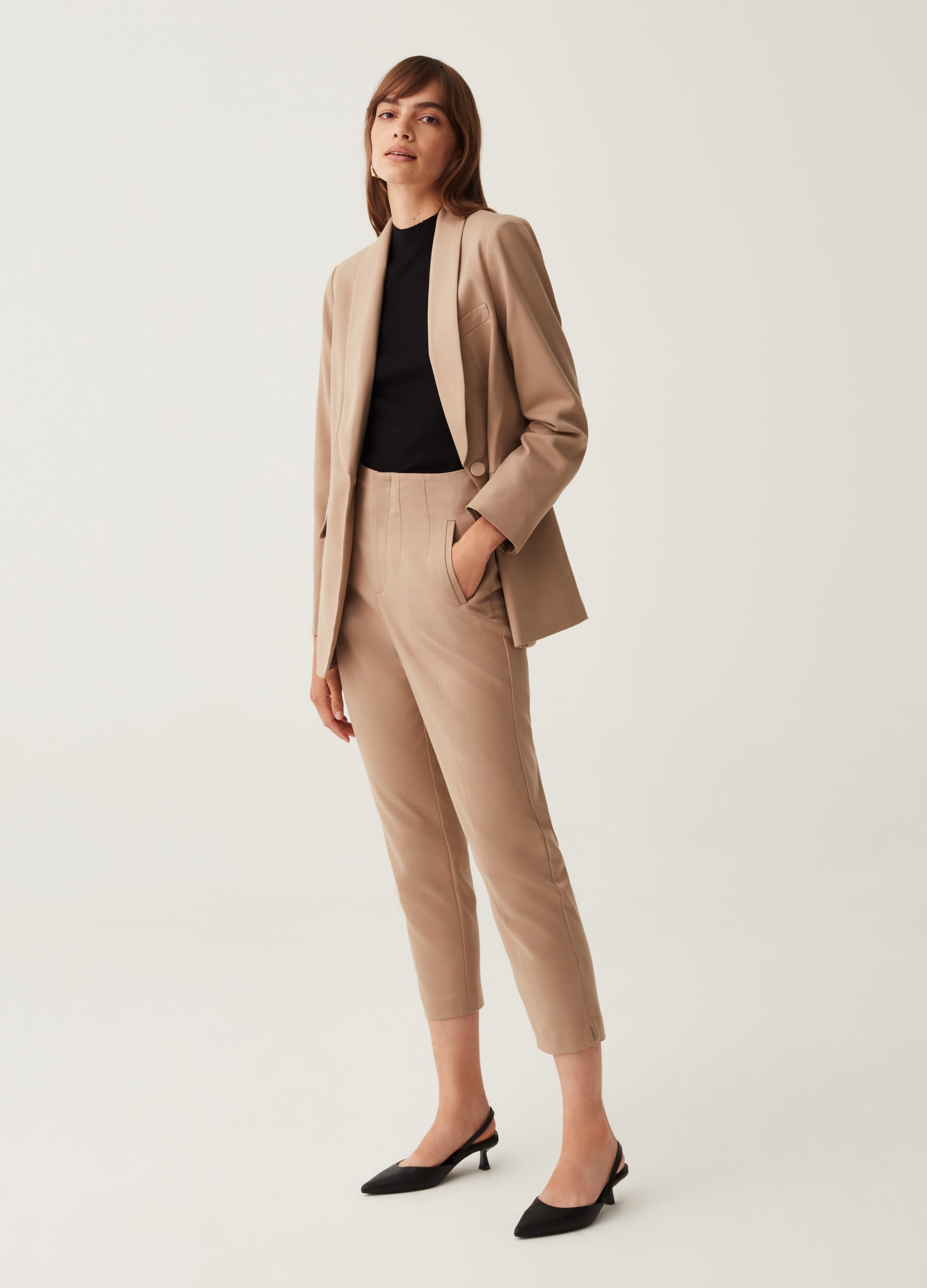 Ovs Solid Colour Single-Breasted Blazer Ovs Solid Colour Single-Breasted Blazer