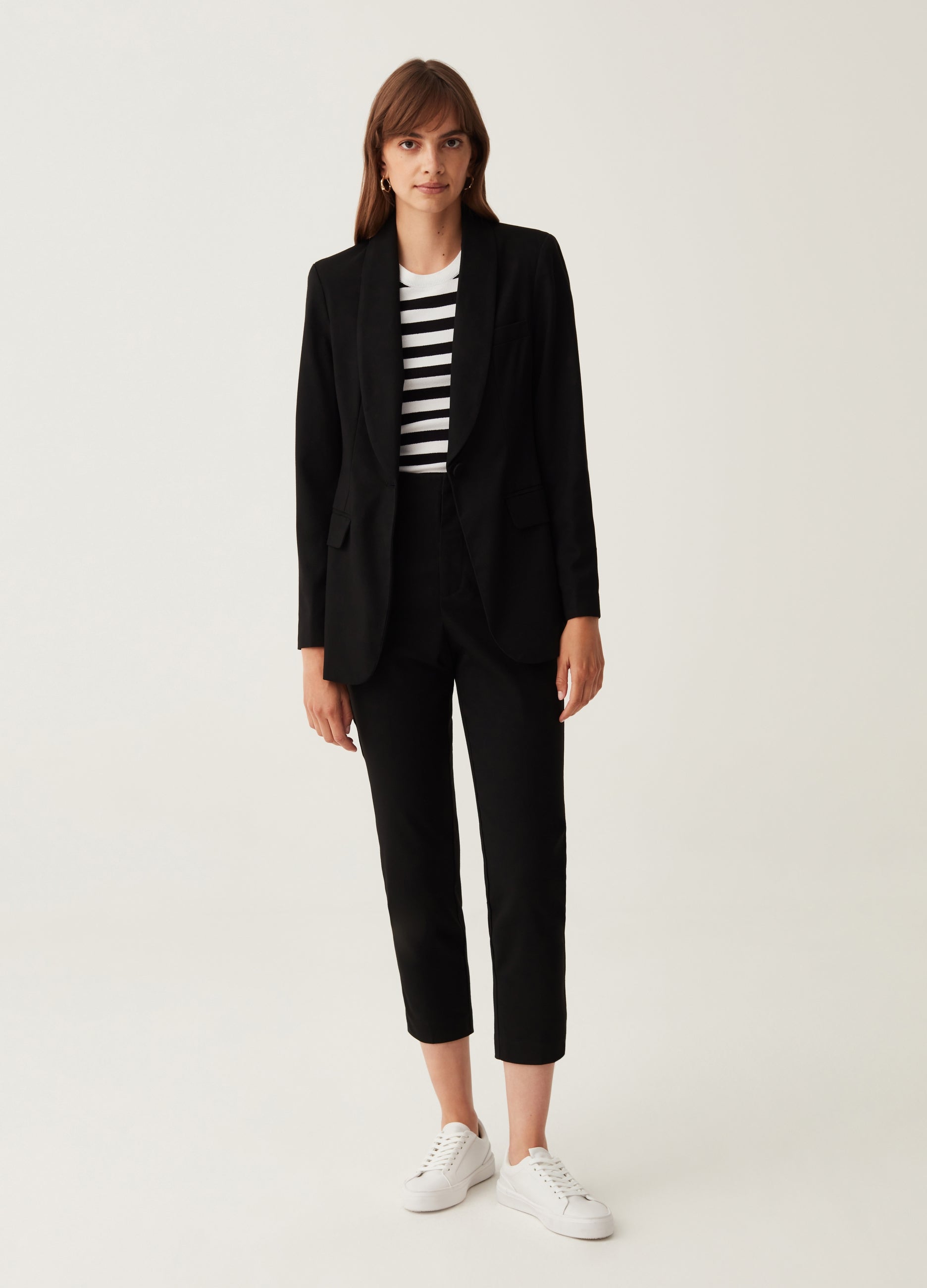 Ovs Solid Colour Single-Breasted Blazer Ovs Solid Colour Single-Breasted Blazer