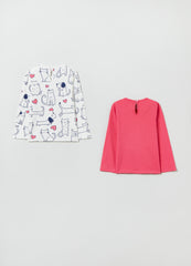 Ovs Two-Pack T-Shirts In Cotton With Print