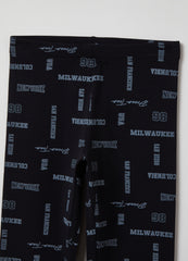 Ovs Printed Stretch Cotton Leggings