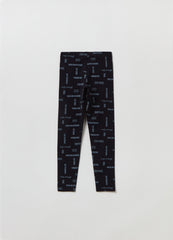 Ovs Printed Stretch Cotton Leggings