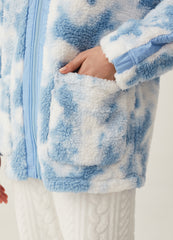 Ovs Full-Zip Short Tie-Dye Dressing Gown