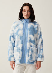 Ovs Full-Zip Short Tie-Dye Dressing Gown