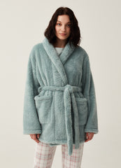 Ovs Short Dressing Gown With Belt