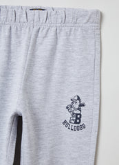 Ovs Fleece Joggers With Print