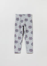 Ovs Printed Stretch Cotton Leggings