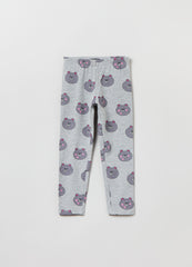 Ovs Printed Stretch Cotton Leggings