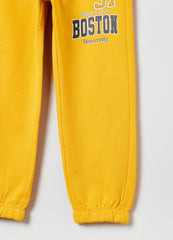 Ovs Fleece Joggers With Drawstring And Print