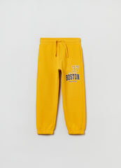 Ovs Fleece Joggers With Drawstring And Print