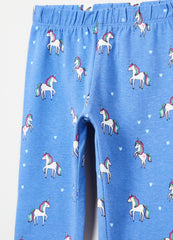 Ovs Printed Stretch Cotton Leggings