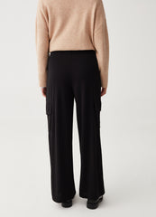 Ovs Wide-Leg Trousers With Raised Stitching