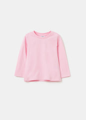 Ovs Long-Sleeved Solid Colour T-Shirt