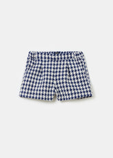 Ovs Houndstooth Shorts In Tweed