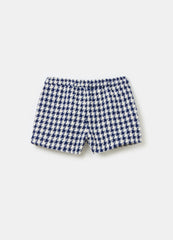 Ovs Houndstooth Shorts In Tweed