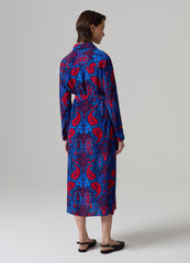 Ovs Long Shirt Dress With Paisley Print