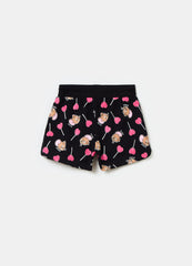 Ovs Cotton Shorts With Tom & Jerry Print