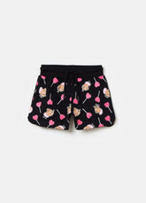 Ovs Cotton Shorts With Tom & Jerry Print