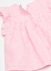 Ovs Blouse In Cotton Broderie Anglaise