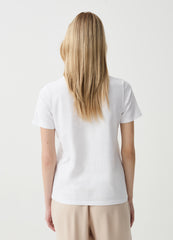 Ovs T-Shirt With Print And Application