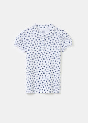 Ovs Polo Shirt With All-Over Small Flowers Print