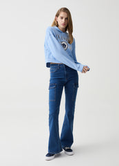 Ovs Flare-Fit Cargo Jeans