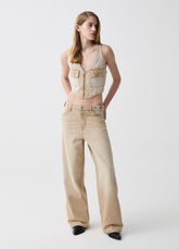 Ovs Straight-Fit Jeans With Ties