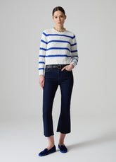 Ovs Flare-Fit Crop Jeans With Raw Edging