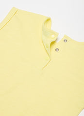 Ovs Cotton T-Shirt With Broderie Anglaise Insert