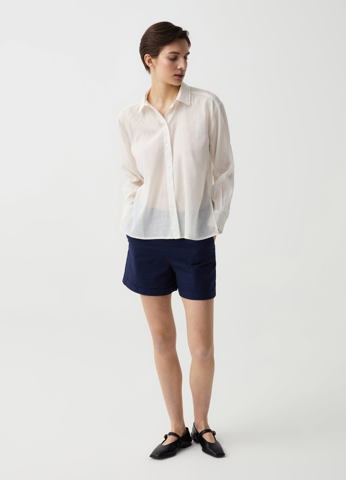 Ovs Ramie And Cotton Shirt