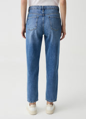 Ovs Straight Fit Cropped Jeans