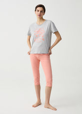 Ovs Pyjamas With Capri Trousers