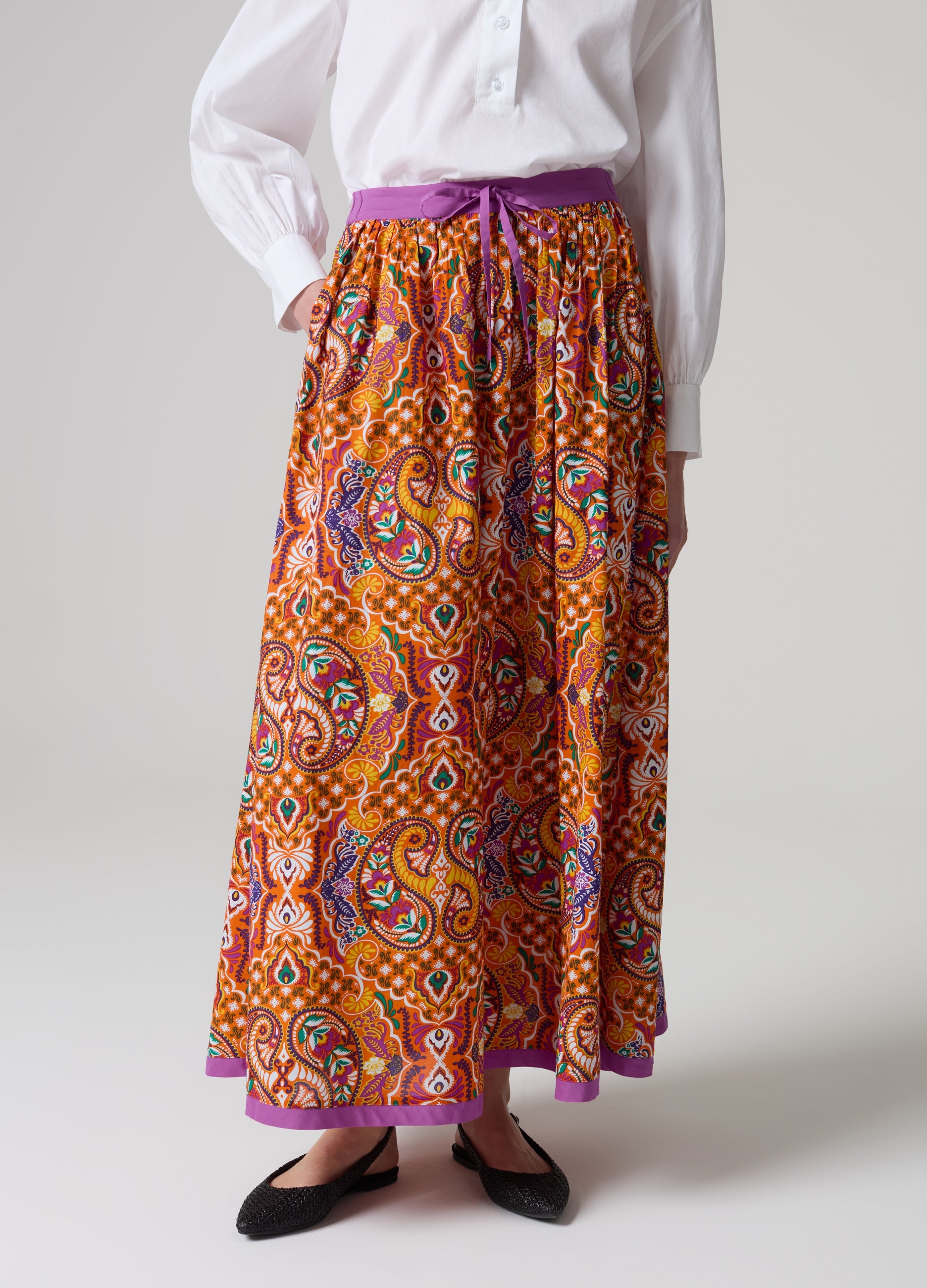 Ovs Long Dress With Paisley Print Ovs Long Dress With Paisley Print