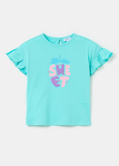 Ovs T-Shirt With Flounce And Fruit Print
