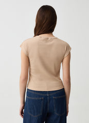 Ovs Essential Ribbed T-Shirt With Kimono Sleeves