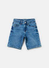 Ovs Denim Bermuda Shorts With Five Pockets
