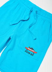 Ovs Fleece Bermuda Shorts With Drawstring And Print