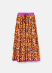 Ovs Long Dress With Paisley Print